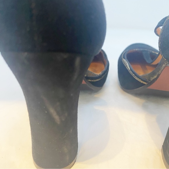 Chie Mahara Delta Suede Mary Jane Heels - 36 - Picture 10 of 16